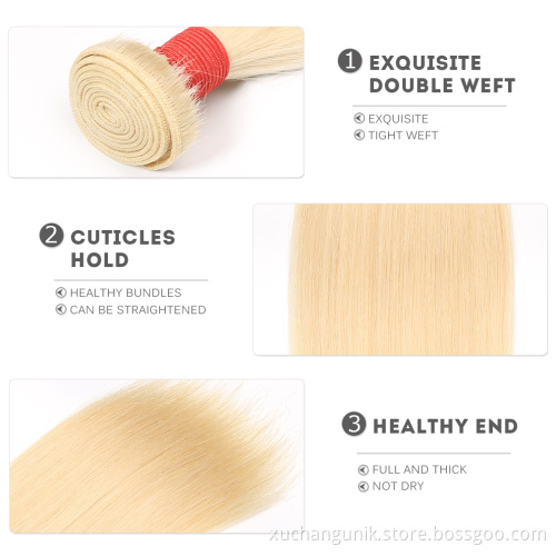 Uniky Best selling vietnamese virgin human hair bundles with color weft hair bone straight